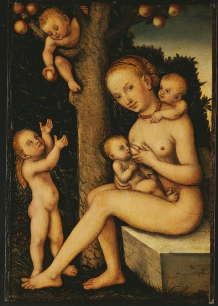 Detail of Charity by Lucas the Elder Cranach
