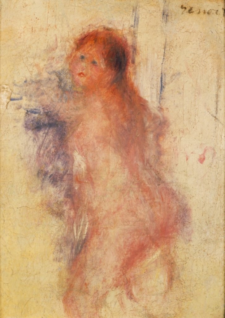 Detail of Standing Nude Woman by Pierre Auguste Renoir
