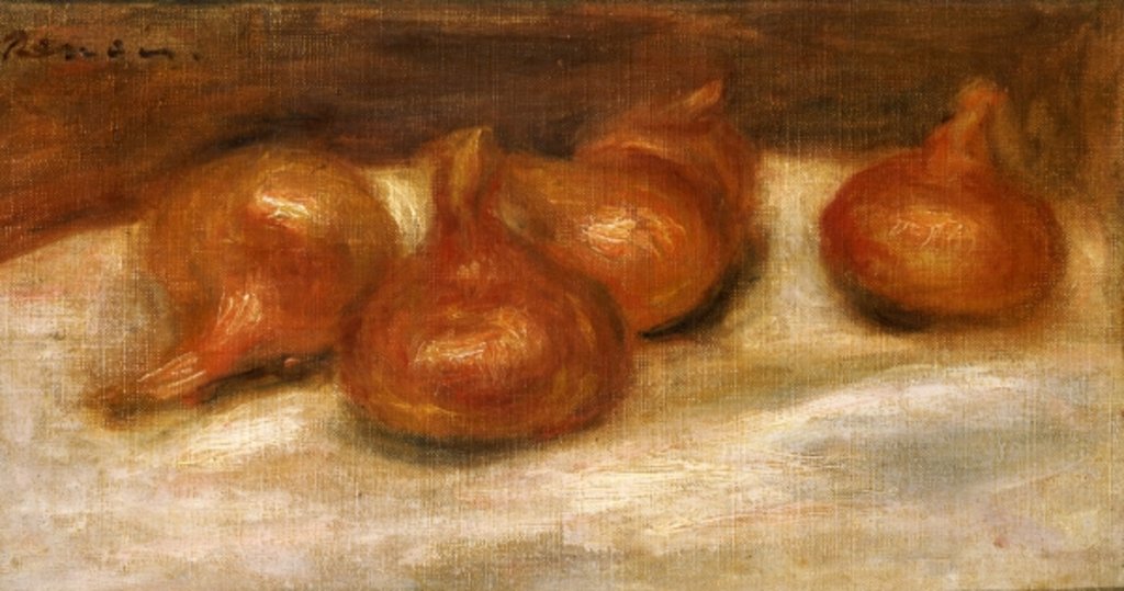 Detail of Still life with pomegranates by Pierre Auguste Renoir
