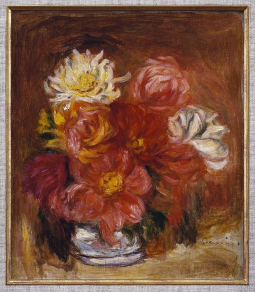 Detail of Dahlia, c.1890 by Pierre Auguste Renoir