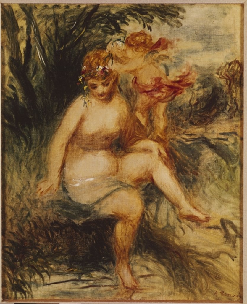 Detail of Venus and Love 1860 by Pierre Auguste Renoir