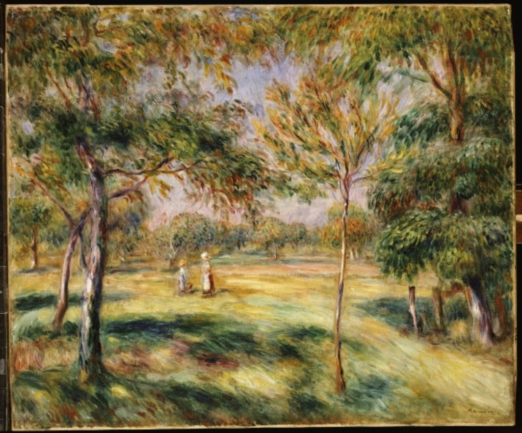 Detail of The Glade, 1895 by Pierre Auguste Renoir