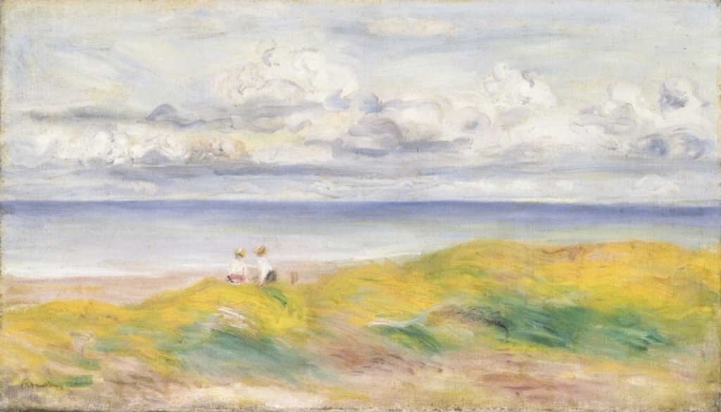 Detail of On the Cliffs, 1880 by Pierre Auguste Renoir