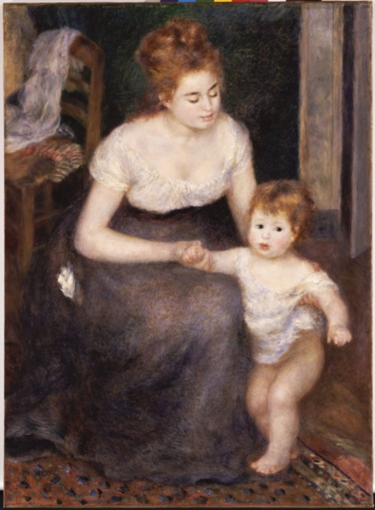 Detail of The First Step, 1876 by Pierre Auguste Renoir