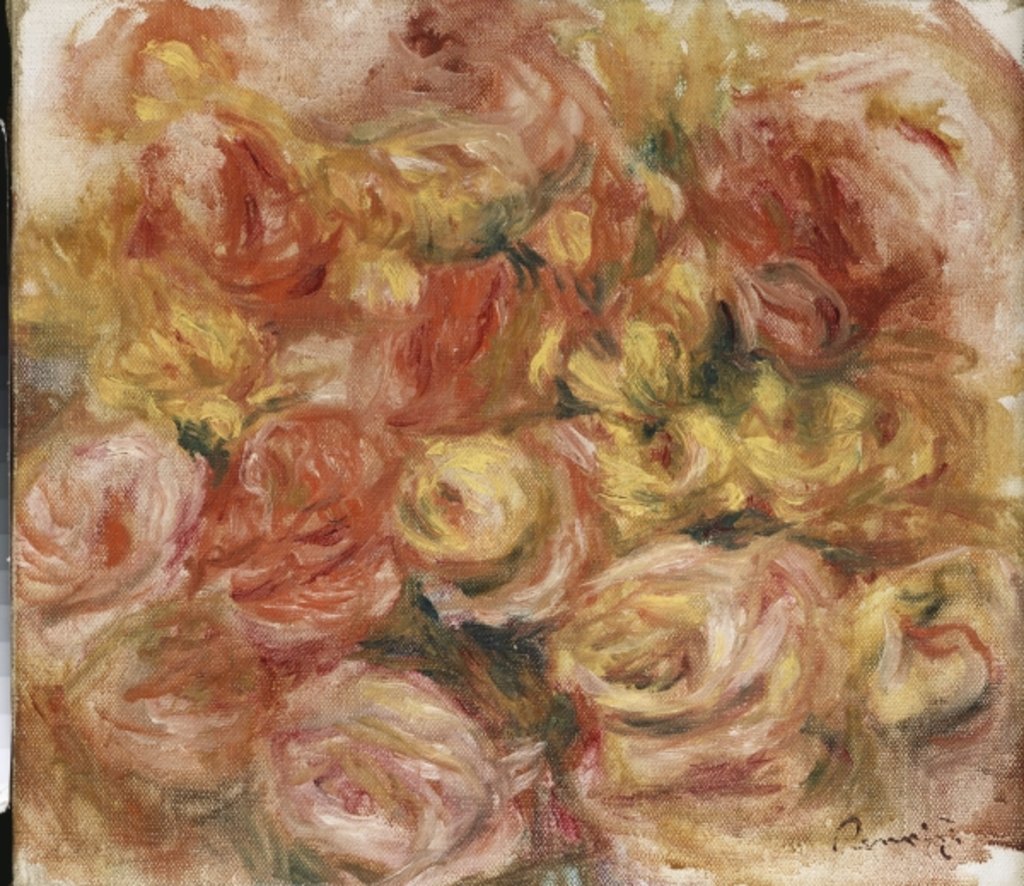 Detail of Flower Sketch, c.1914 by Pierre Auguste Renoir