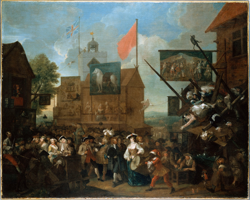 Detail of Southwark Fair, 1733 by William Hogarth