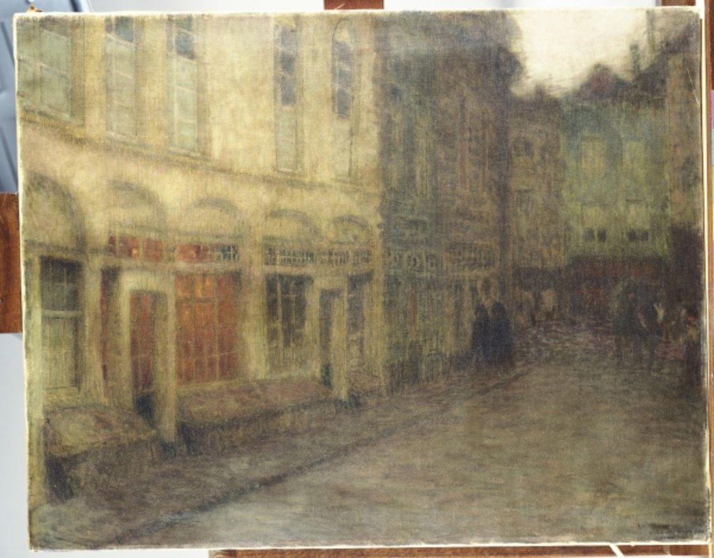 Detail of Square in Ypres, Dusk, c.1898 by Henri Eugene Augustin Le Sidaner