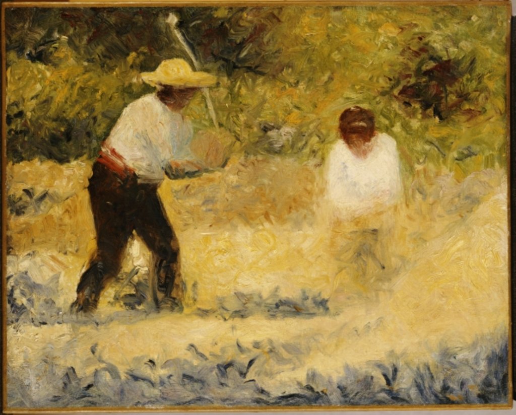 Detail of The Stone Heap by Georges Pierre Seurat