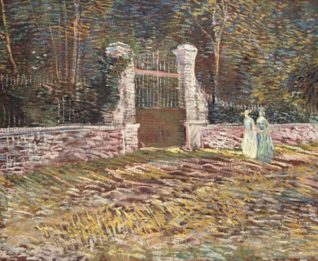 Detail of Entrance to the Voyer-d'Argenson Park at Asnieres, 1887 by Vincent van Gogh