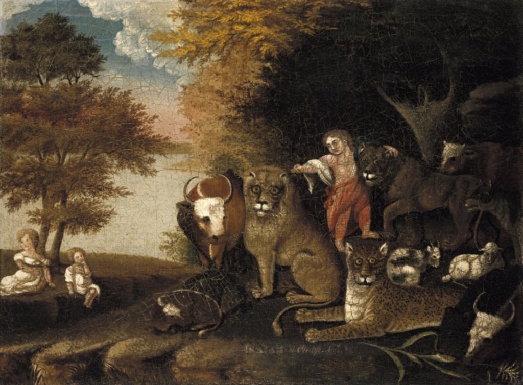 Detail of The Peaceable Kingdom by Edward Hicks