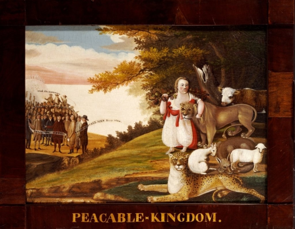 Detail of Peaceable Kingdom by Edward Hicks