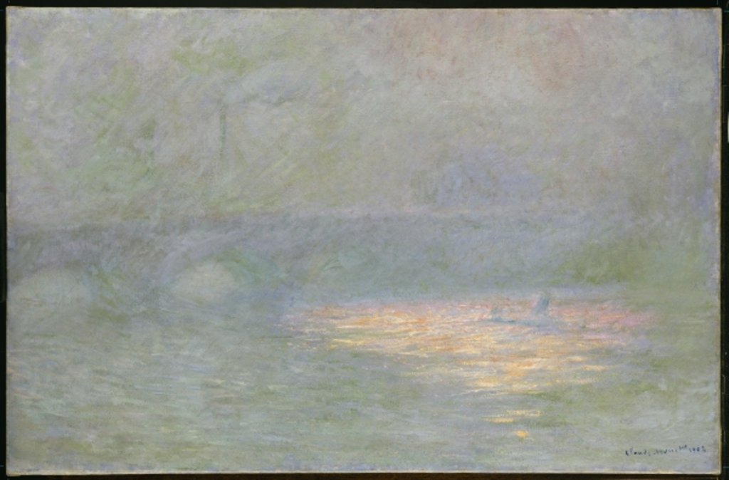 Detail of Waterloo Bridge by Claude Monet