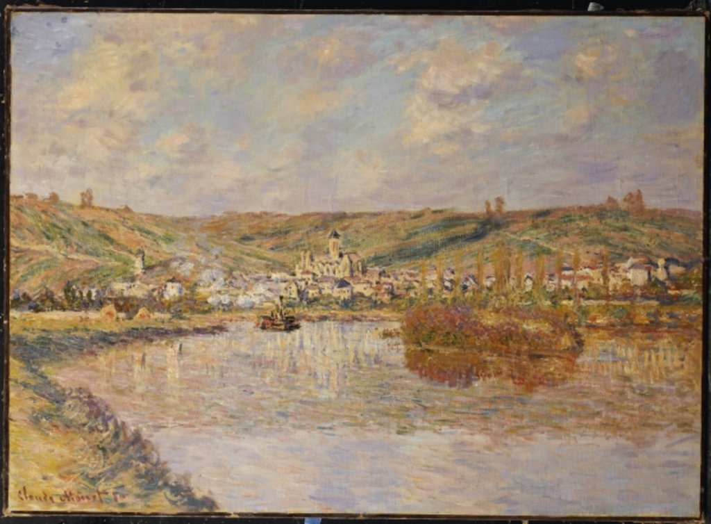 Detail of End of the Afternoon, Vetheuil by Claude Monet