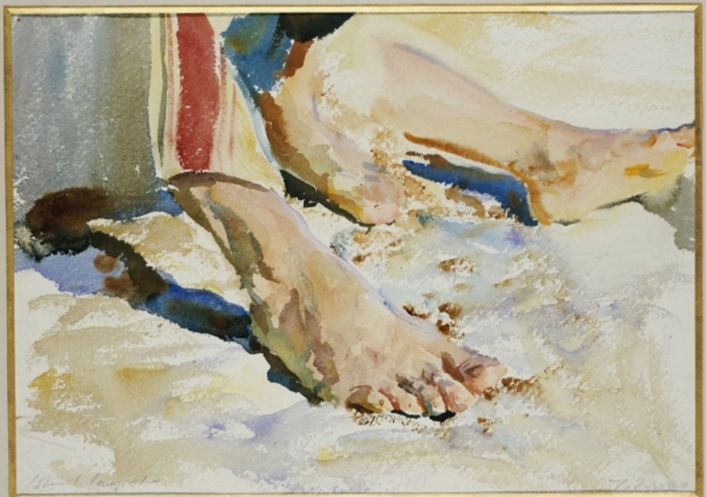 Detail of Feet of an Arab, Tiberias by John Singer Sargent