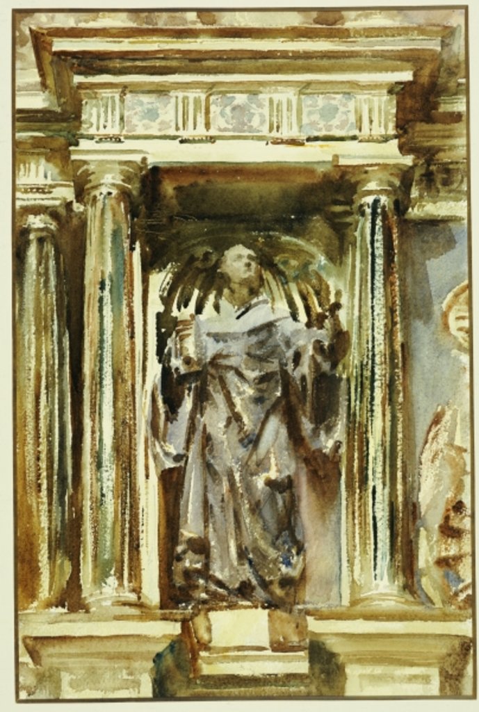 Detail of In a Church at Granada by John Singer Sargent