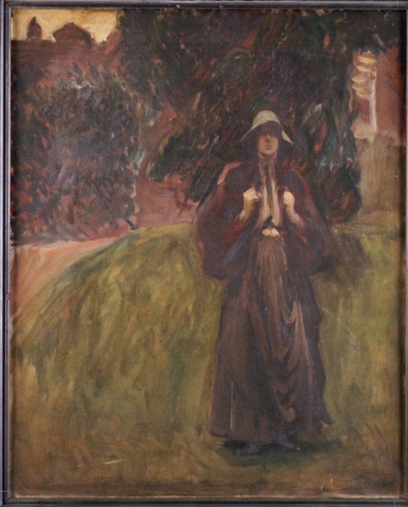 Detail of Portrait of Miss Clementine Anstruther-Thomson by John Singer Sargent