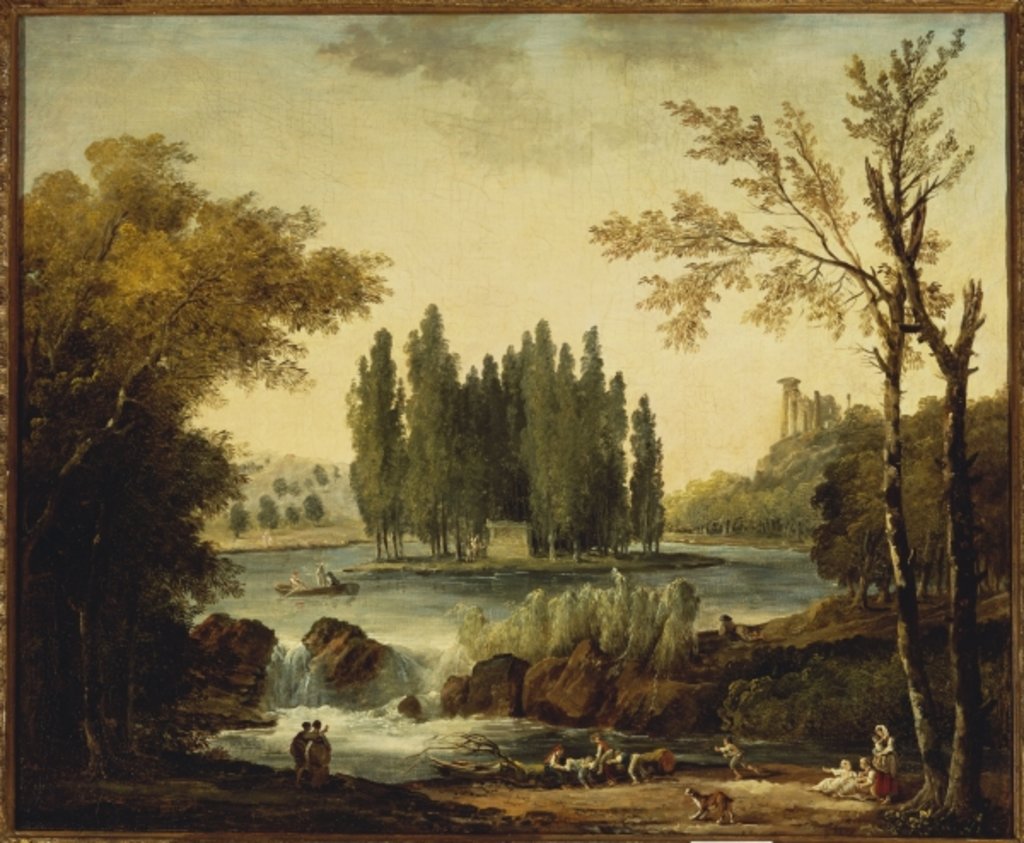 Detail of The Tomb of Jean-Jacques Rousseau at Ermenonville, 1802 by Hubert Robert