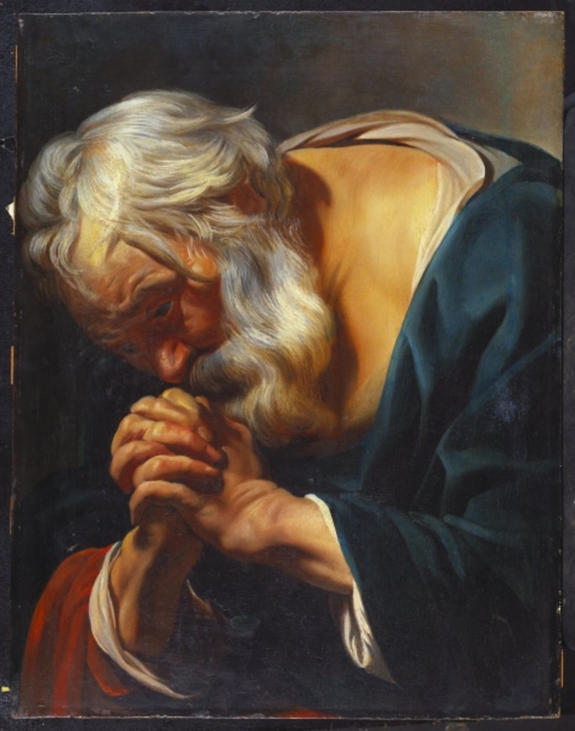 Detail of The Penitent St. Peter by Jacob Jordaens
