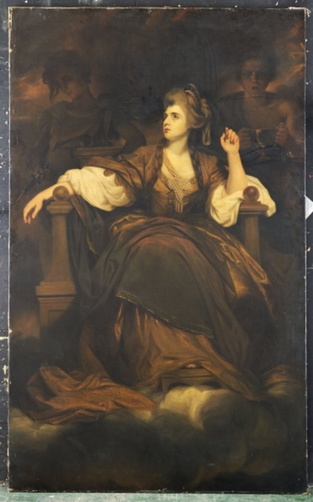 Detail of Mrs. Siddons as 'The Tragic Muse' by Joshua (studio of) Reynolds