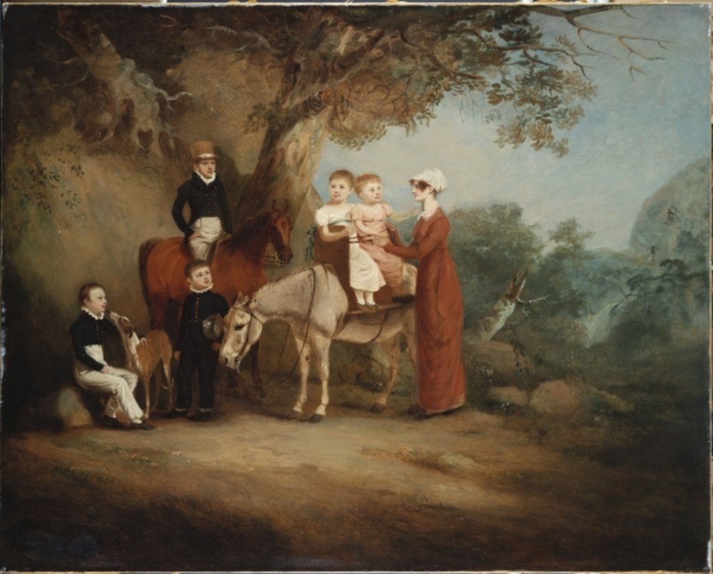 Detail of The Marriott Family, 1815 by John E. Ferneley