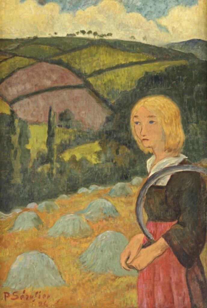 Detail of Young Breton Girl and Haystacks, 1924 by Paul Serusier