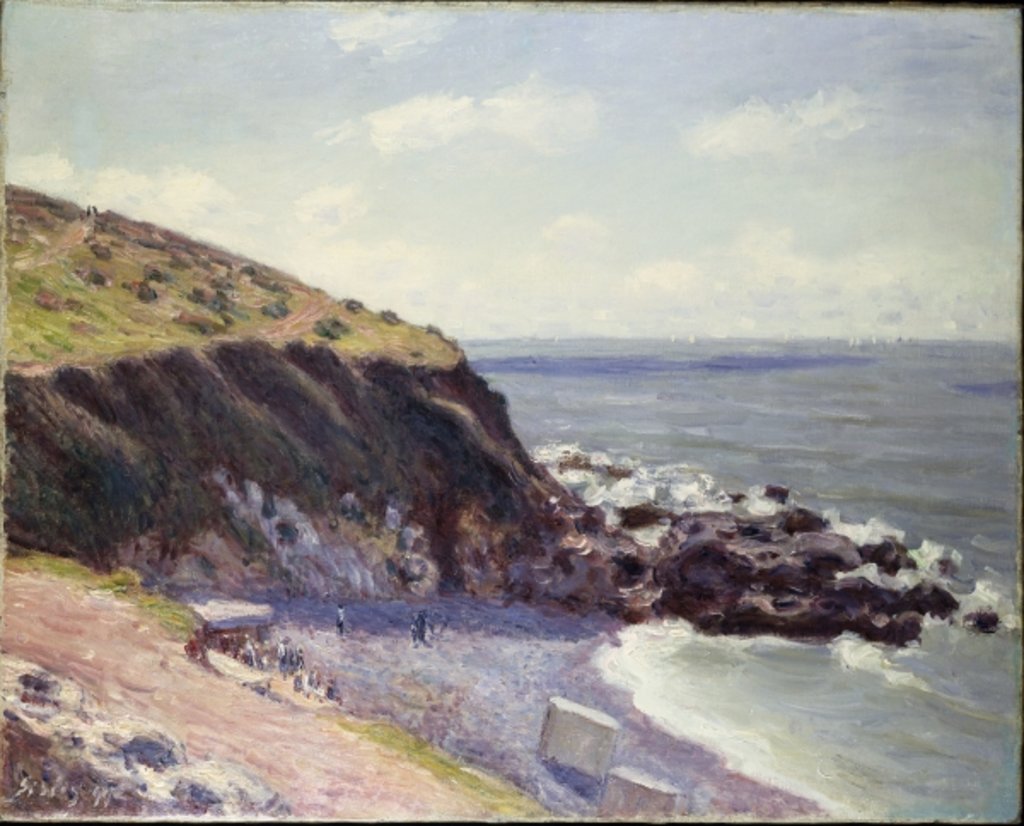 Detail of Lady's Cove, Langland Bay, 1897 by Alfred Sisley