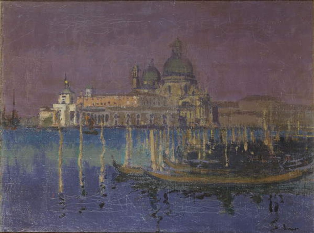 Detail of Nocturne: The Dogana and Santa Maria della Salute, Venice, 1896 by Walter Richard Sickert