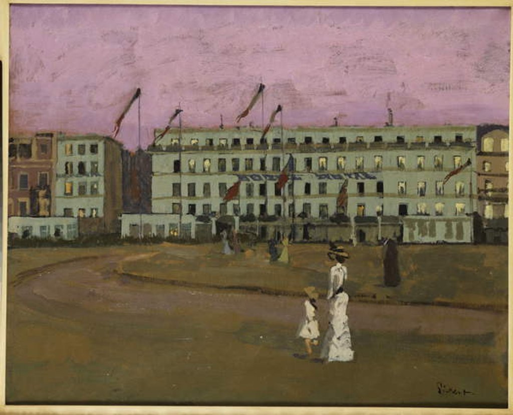 Detail of L'Hotel Royal, Dieppe, c.1894 by Walter Richard Sickert