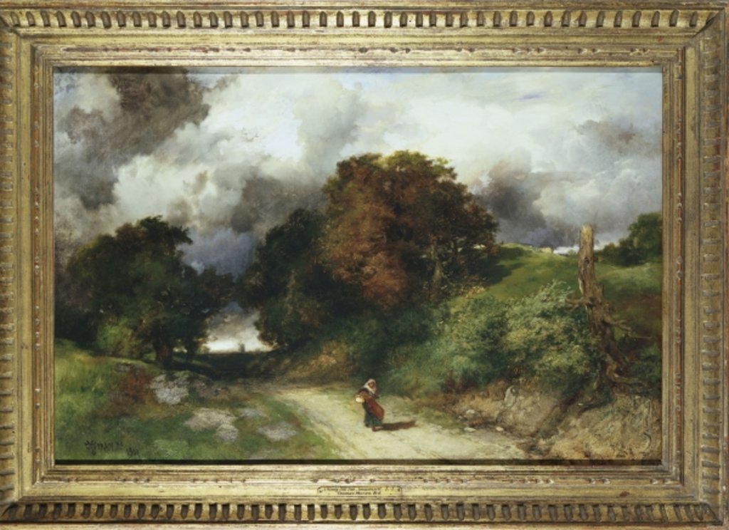 Detail of Windy Hilltop, Amagansett, Long Island, 1901 by Thomas Moran