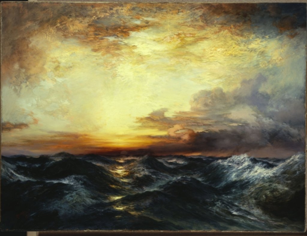 Detail of Pacific Sunset, 1907 by Thomas Moran