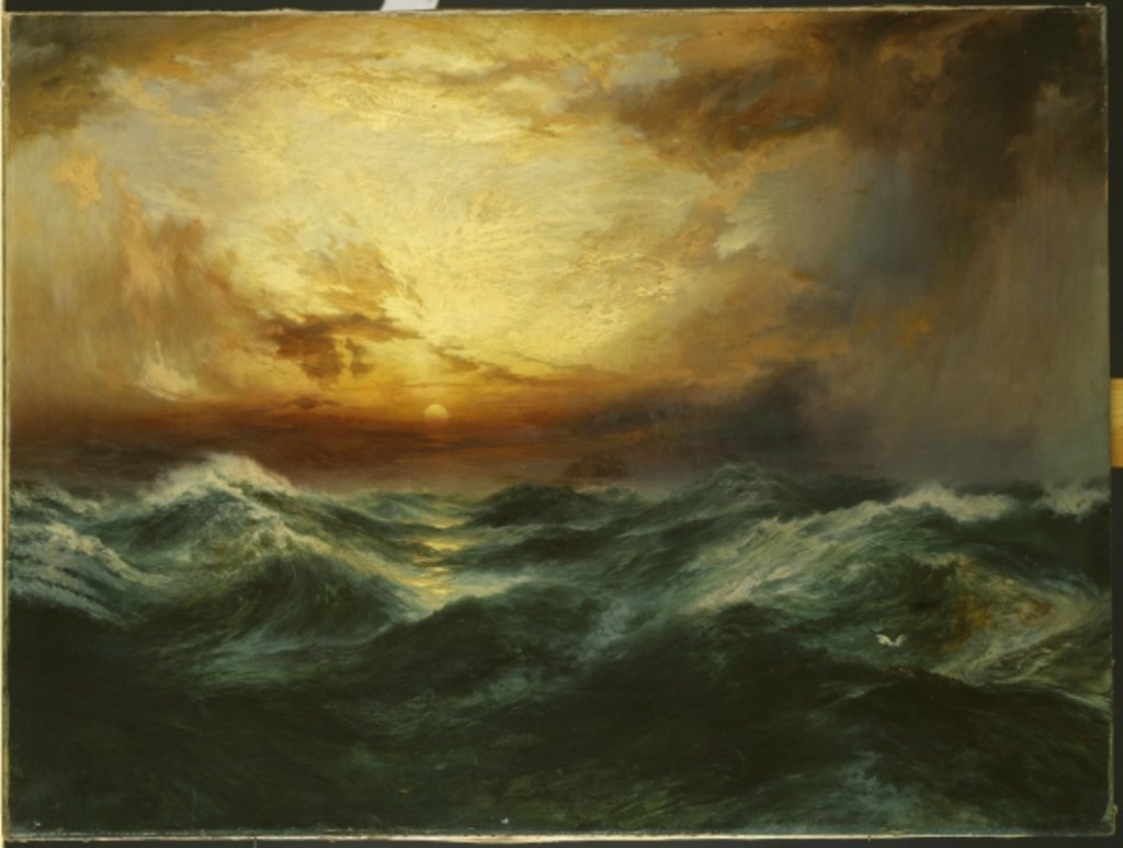 Detail of Sunset After a Storm, 1901 by Thomas Moran