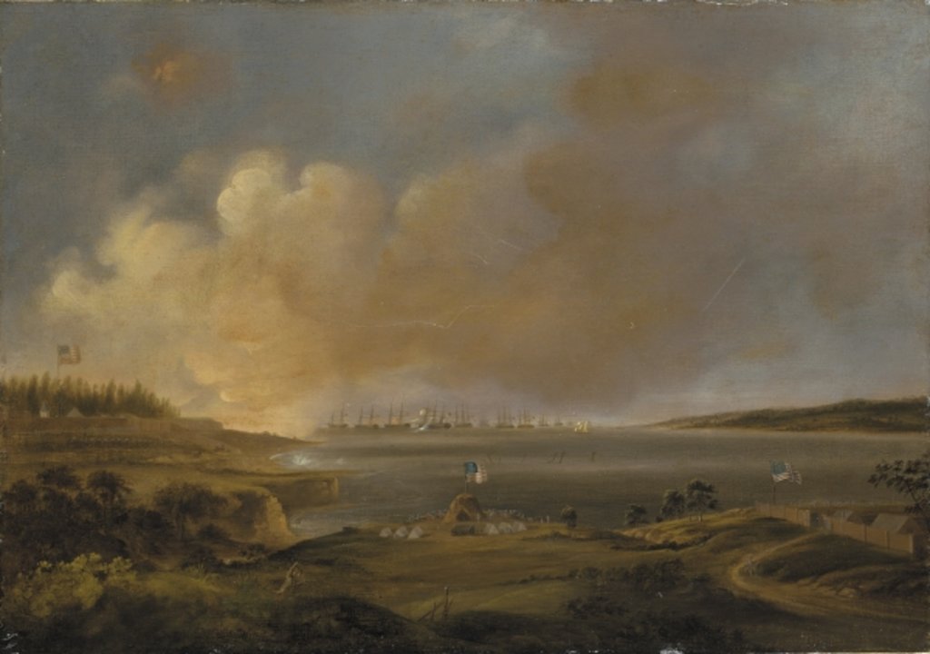 Detail of The Battle of Fort McHenry by Alfred Jacob Miller