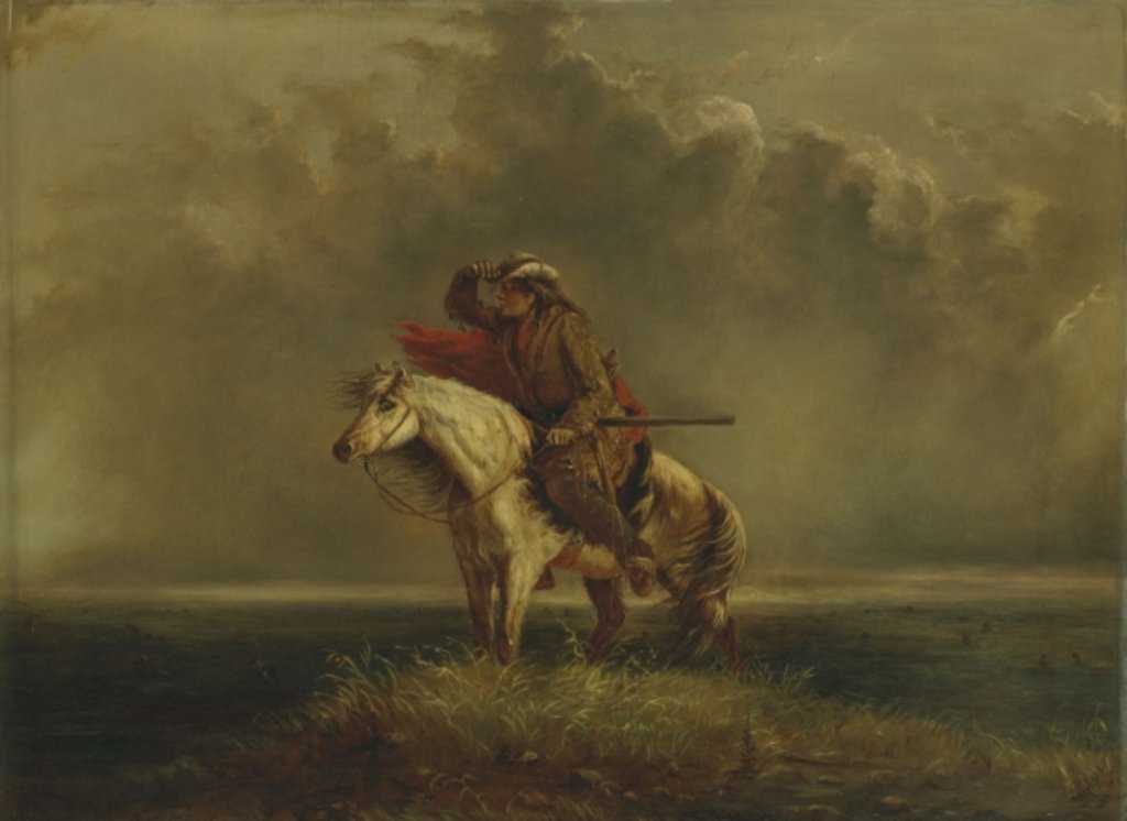 Detail of The Lost Greenhorn by Alfred Jacob Miller