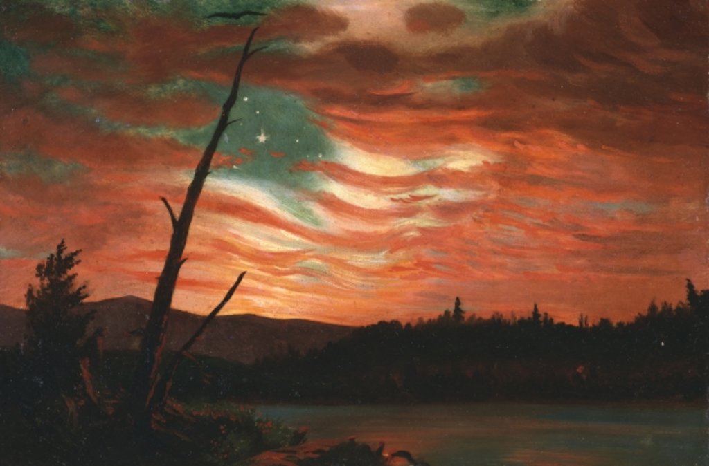 Detail of Our Banner in the Sky, 1861 by Frederic Edwin Church