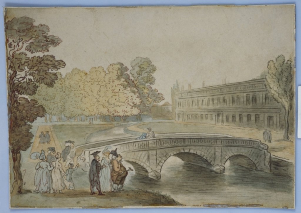 Detail of Trinity Library, Cambridge by Thomas Rowlandson