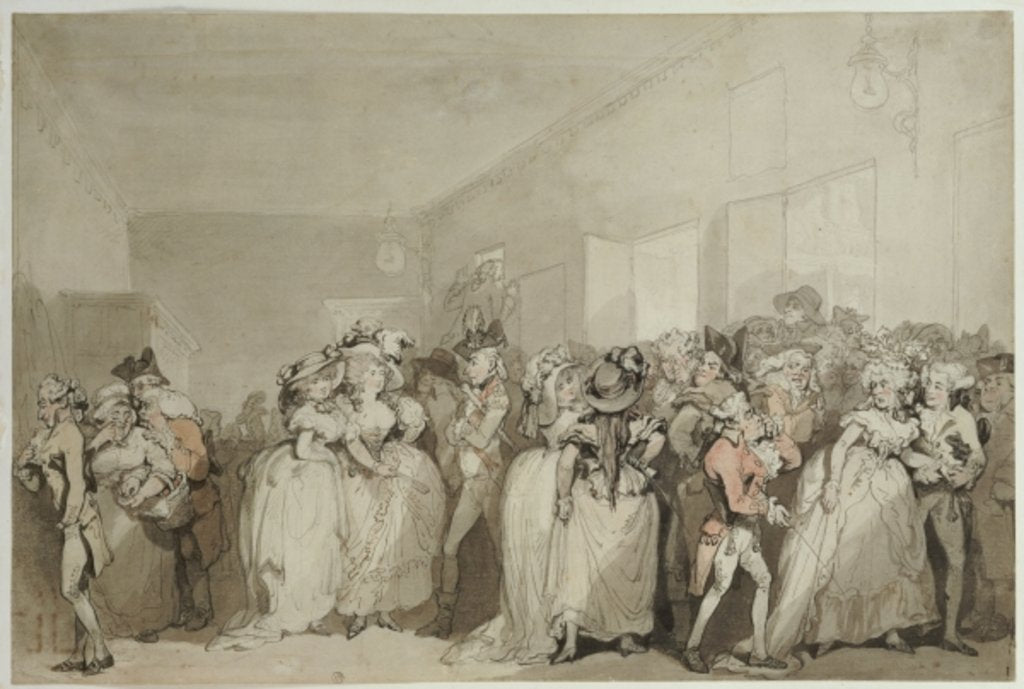 Detail of Box-Bobby Loungers, 1785 by Thomas Rowlandson