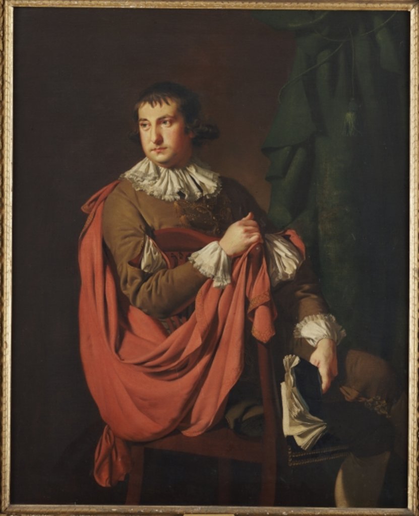 Detail of Portrait of William Stafford by Joseph Wright of Derby