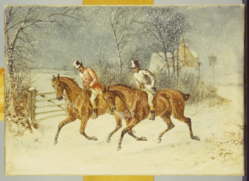 Detail of Going Out in a Snowstorm by Henry Thomas Alken