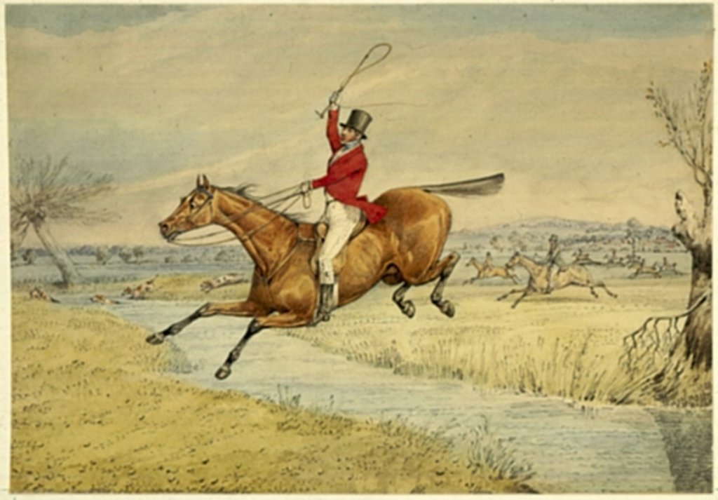 Detail of Over the Stream by Henry Thomas Alken