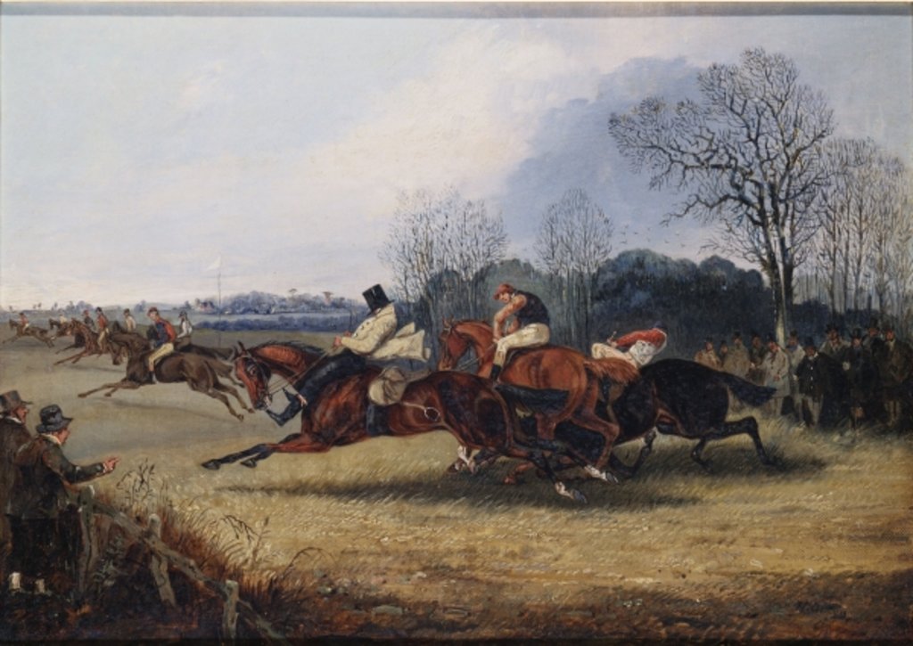 Detail of An Incident in the Wakefield Steeplechase by Henry Thomas Alken
