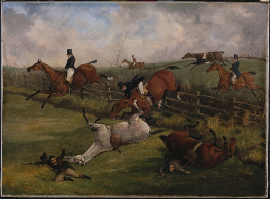 Detail of The Grand Leicestershire Steeplechase, March 12th, 1829: A Rich Scene and Such as No Other Country Can Exhibit by Henry Thomas Alken