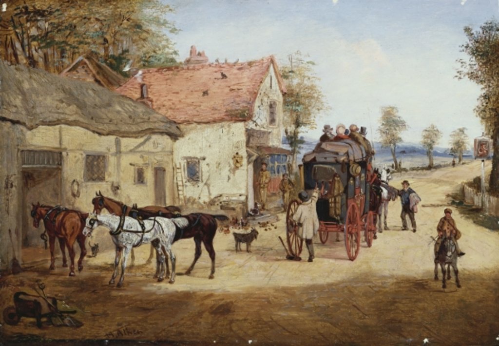 Detail of A Change of Team by Henry Thomas Alken