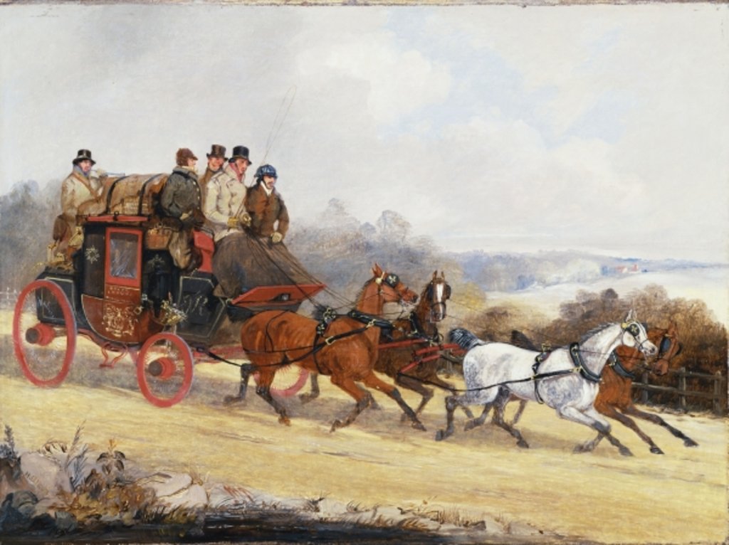 Detail of The Dover to London Coach: In Summer by Henry Thomas Alken