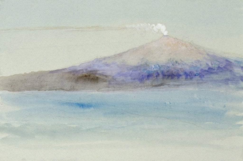 Detail of Etna from Taormina by John Ruskin