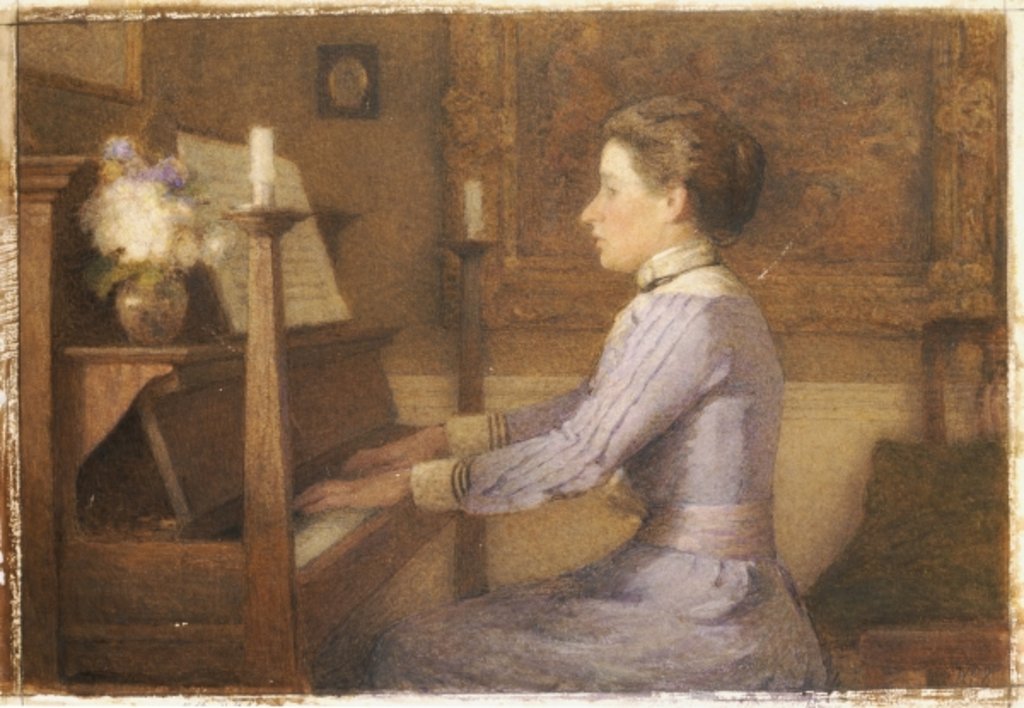 Detail of At the Piano by Esther H. Jones