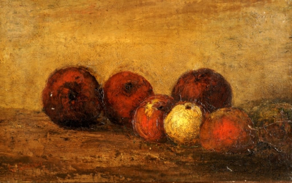 Detail of Apples by Gustave Courbet