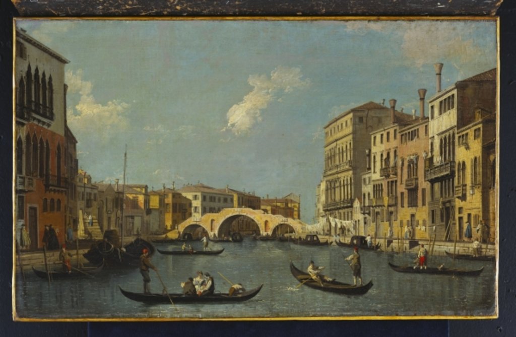Detail of The Cannaregio, Venice by (1697-1768) Canaletto