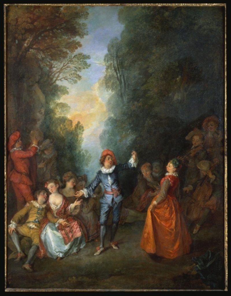 Detail of Fete Champetre by Nicolas Lancret