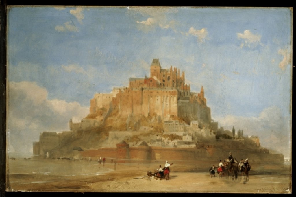 Detail of Mont St. Michel from the Sands, 1848 by David Roberts