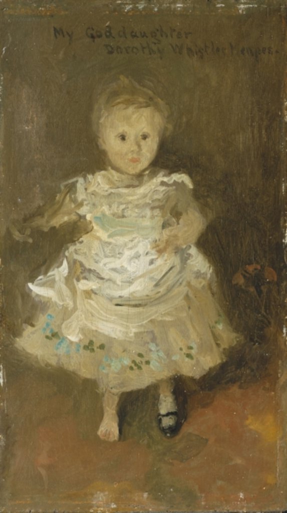 Detail of Portrait of Dorothy Whistler Menpes by James Abbott McNeill Whistler